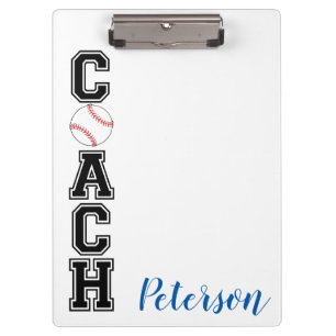 Baseball coach thank you gift clip board! clipboard
