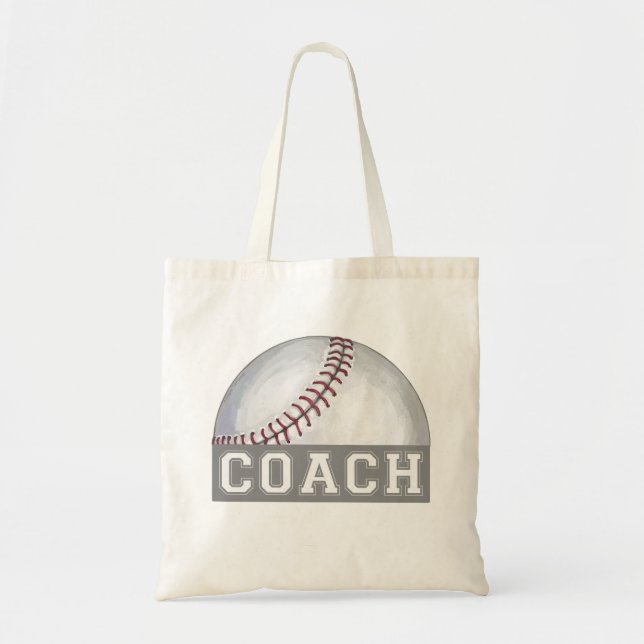 Baseball Coach Tote Bag (Front)