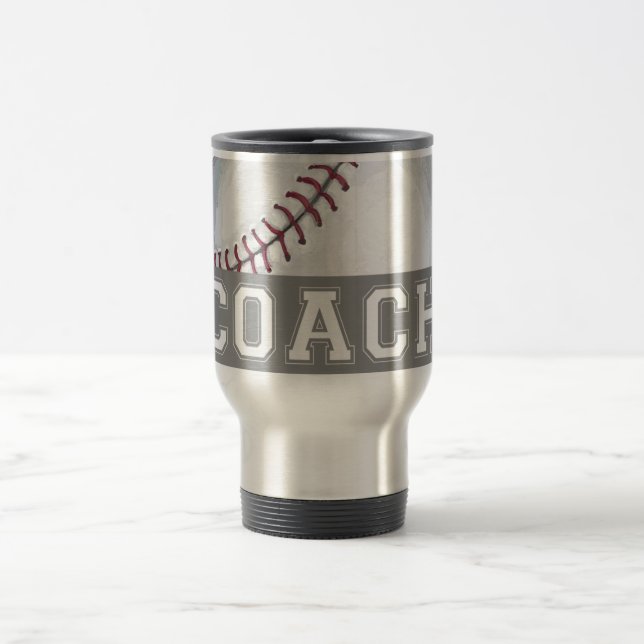Baseball Coach Travel Mug (Center)