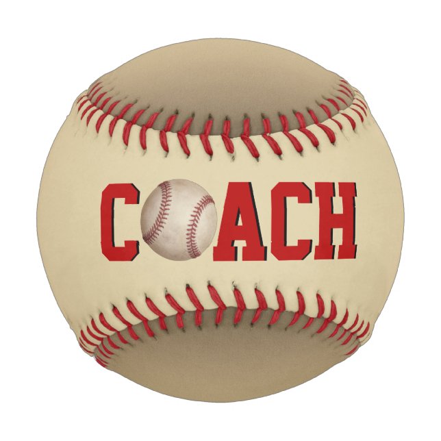 Baseball Coach With Ball On Sepia (Front)