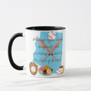 Baseball, coffee and donuts in Arizona  Mug