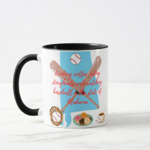 Baseball, Coffee and Doughnuts in Alabama  Mug