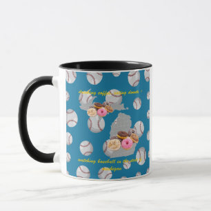 Baseball, coffee and doughnuts in Michigan Mug