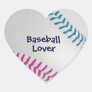 Baseball_Color Laces_fu_tl_Baseball Lover Heart Sticker