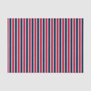 Baseball Coord Stripes RWB 01-TISSUE WRAPING PAPER