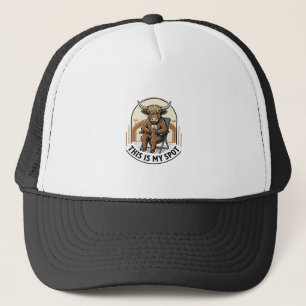 Baseball Cow Shirt With Iced Coffee Mascot Trucker Hat