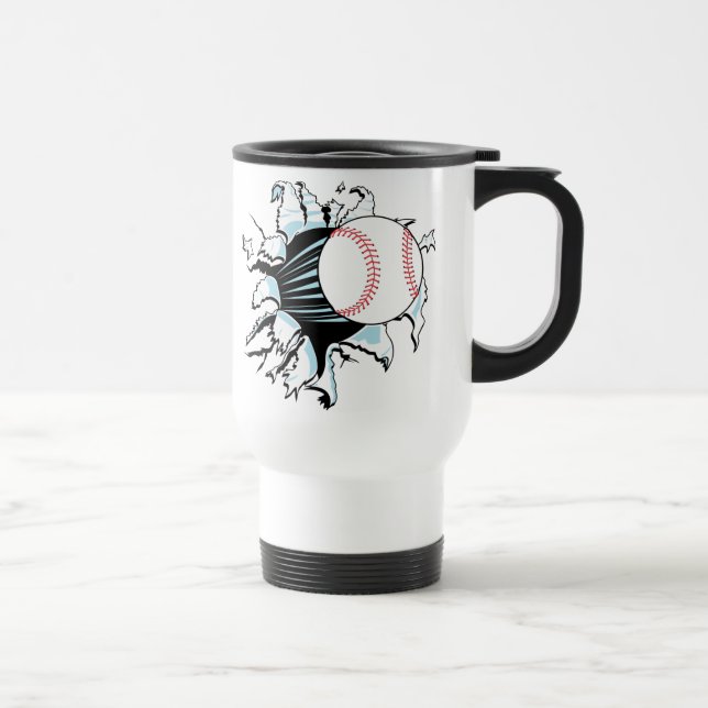 Baseball Crash Travel Mug (Right)