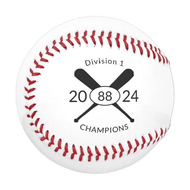 Baseball Crossed Bats (Front Left)