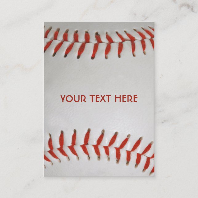 Baseball custom business cards (Front)