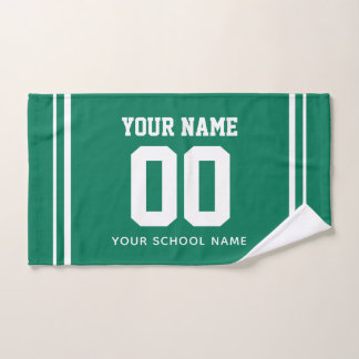 Baseball Custom Name & Jersey Number, Team Gift Hand Towel