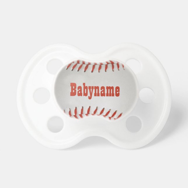 Baseball custom pacifier (Front)
