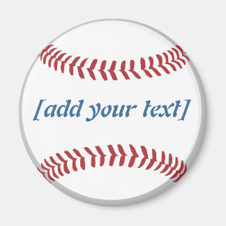 Baseball [custom text] magnet