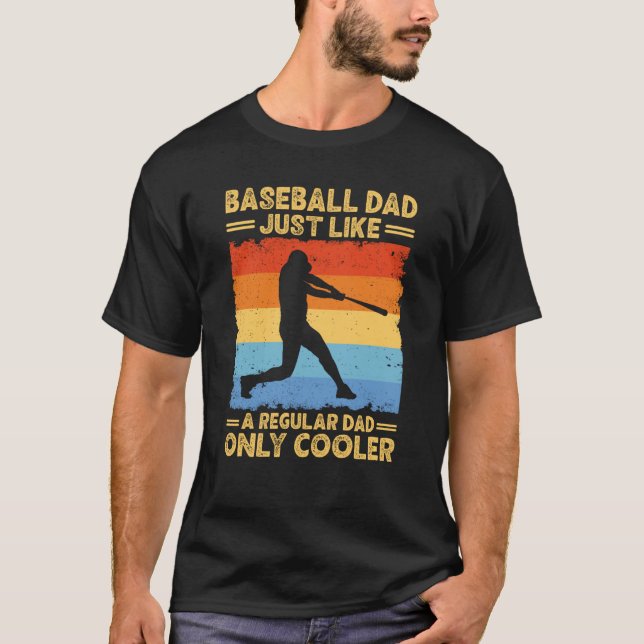 Baseball Dad Baseball Father's Day Baseball T-Shirt (Front)