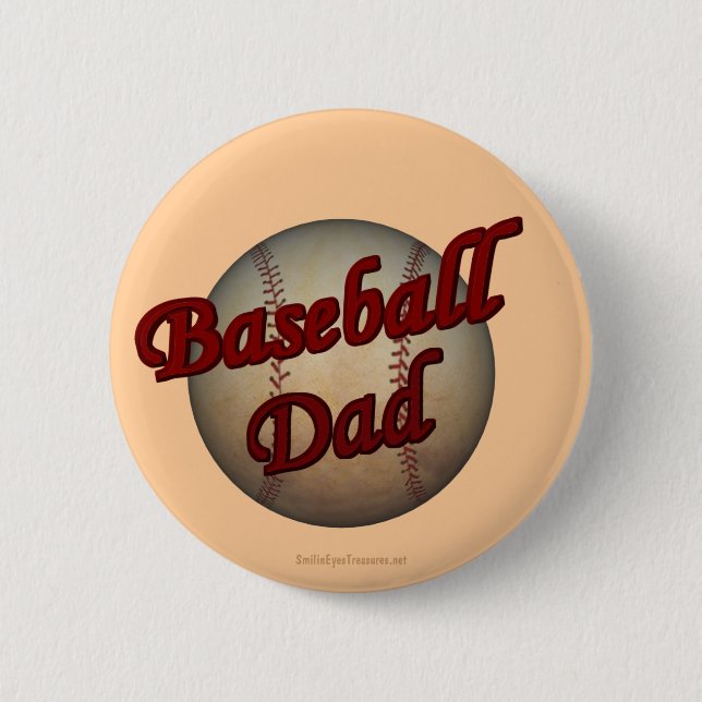 Baseball Dad Button (Front)