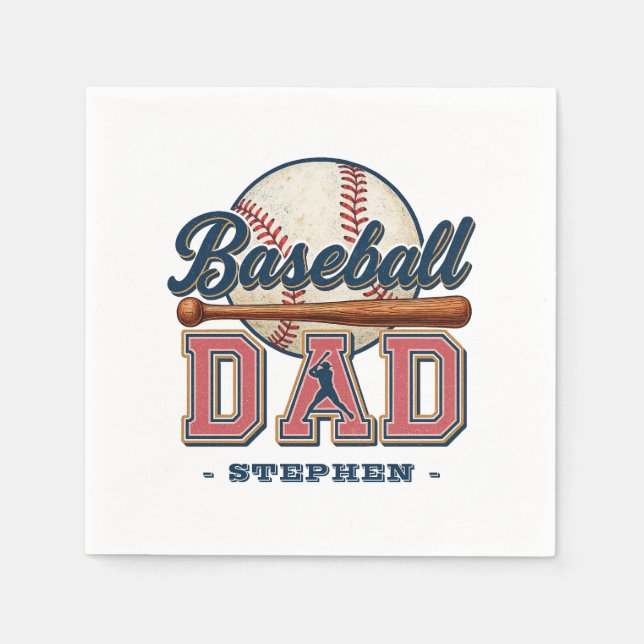 Baseball Dad – Classic Napkin (Front)