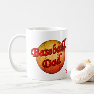 Baseball Dad Cute Personalised Coffee Mug