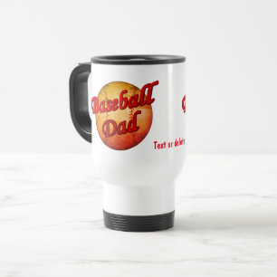 Baseball Dad Cute Personalized Travel Mug
