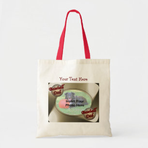 Baseball Dad Design Photo Tote Bag