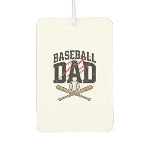 Baseball Dad Distressed Vintage Engraving Shirt De Car Air Freshener