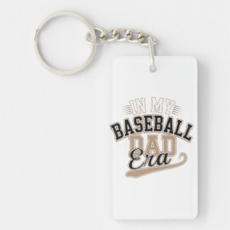 Baseball Dad Era Key Ring