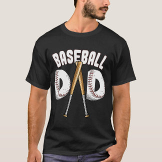 Baseball Dad  Father Baseball  Baseball Player T-Shirt