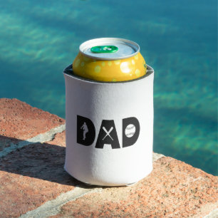 Baseball Dad Father's Day Baseball Player Gift  Can Cooler