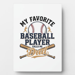 Baseball Dad Favourite Player Vintage Shirt Design Plaque