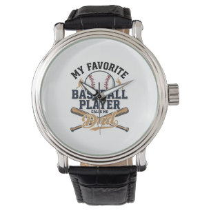 Baseball Dad Favourite Player Vintage Shirt Design Watch