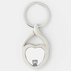 Baseball Dad Favourite Player Vintage Vector Desig Key Ring