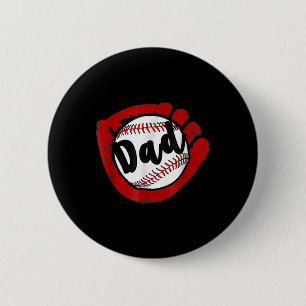 Baseball Dad For Baseball Softball Mum 6 Cm Round Badge