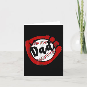 Baseball Dad For Baseball Softball Mum Card