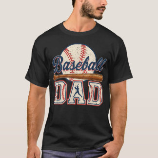 Baseball Dad Happy Fathers Day For Men Wife T-Shirt