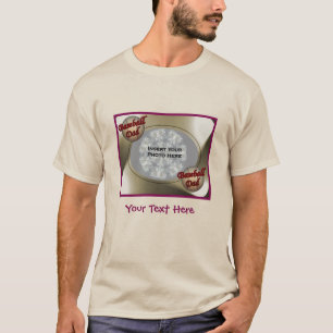 Baseball Dad Photo Frame Personalised T-Shirt