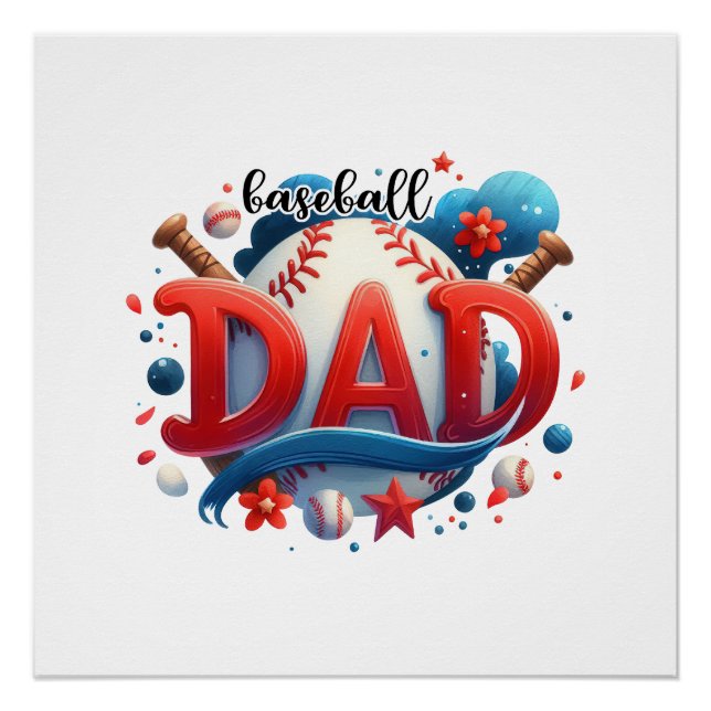 Baseball Dad Poster (Front)