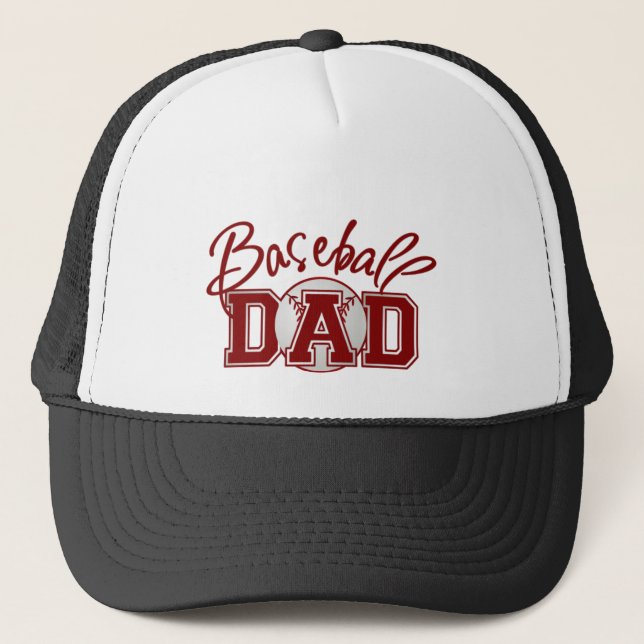Baseball DAD Trucker Hat (Front)
