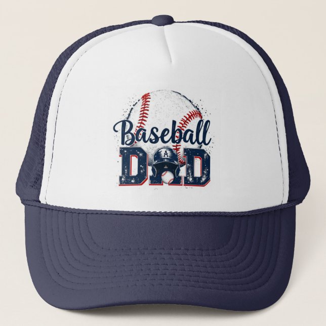 Baseball Dad Trucker Hat (Front)