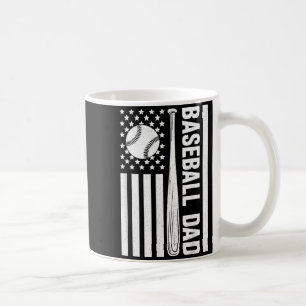 Baseball Dad Usa Aamerican Flag Matching Family Coffee Mug