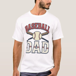 Baseball Dad Vintage Engraving Shirt Design_1