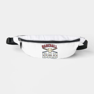 Baseball Dad Vintage Engraving Shirt Design_1 Bum Bags