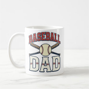 Baseball Dad Vintage Engraving Shirt Design_1 Coffee Mug