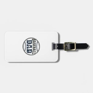 Baseball Dad Vintage Engraving Shirt Design_1 Luggage Tag