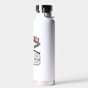 Baseball Dad Vintage Engraving Shirt Design_1 Water Bottle