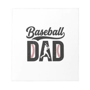 Baseball Dad Vintage Engraving T-Shirt Design_1 Notepad