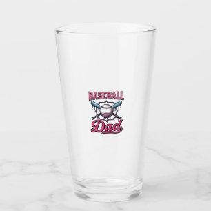 Baseball Dad Vintage Engraving T-Shirt Design (2)_ Glass