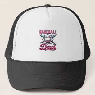 Baseball Dad Vintage Engraving T-Shirt Design (2)_ Trucker Hat