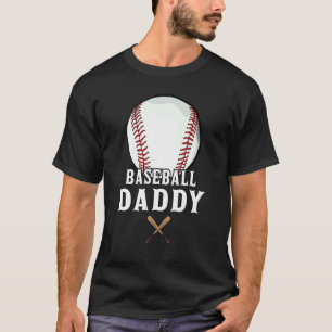 Baseball Daddy Baseball Grandfather Father Day T-Shirt