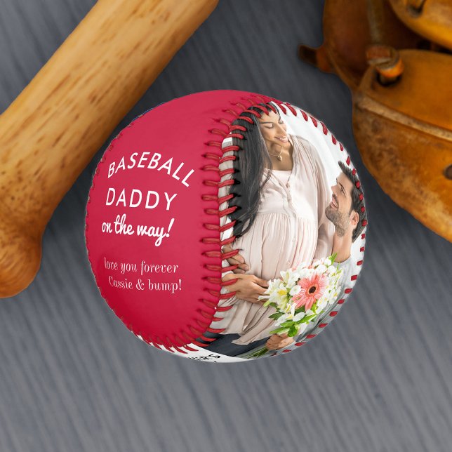 Baseball Daddy to be 2 Photo Personalised (Creator Uploaded)