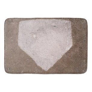 Baseball Decor Ideas Bath Mat