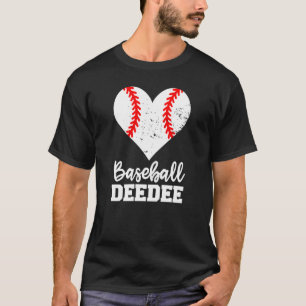 Baseball Deedee Baseball Heart Grandma Dee Dee T-Shirt
