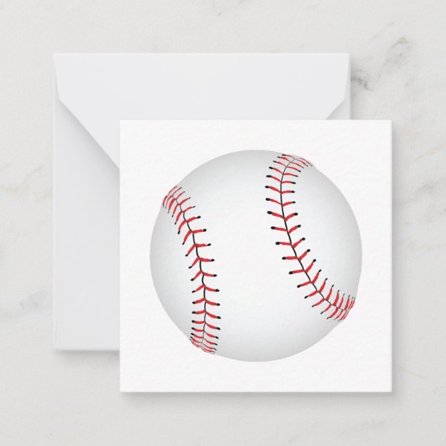 Baseball Design Baseball with Custom BG Colour Card (Front)